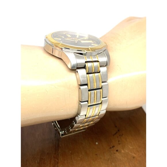 Seiko Men's Watch SUR356 Quartz Gray Dial Day Date Two Tone Stainless Steel 39mm - Picture 14 of 16